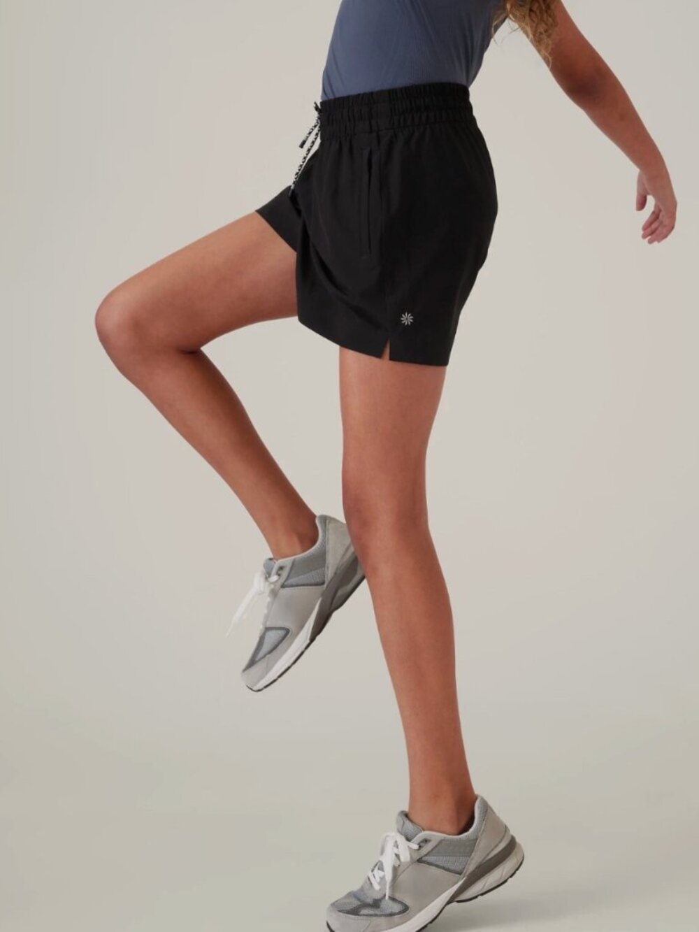 Athleta Girl All Play 3" Shorts Black Size L (12) - Picture 2 of 7